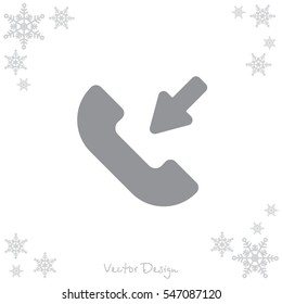 Web icon. Incoming call