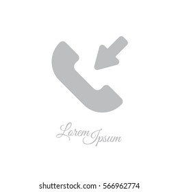 Web icon. Incoming call