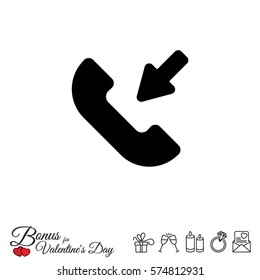 Web icon. Incoming call