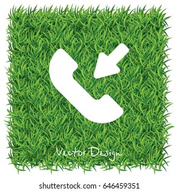 Web icon. Incoming call