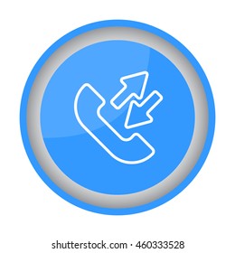Web icon. Incoming and outgoing calls, calls sync