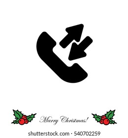 Web icon. Incoming and outgoing calls, calls sync