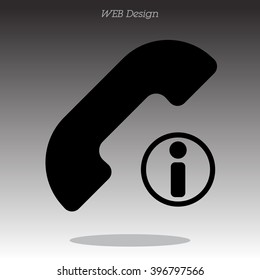 Web icon. Information call, Information about calls
