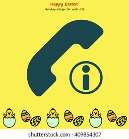 Web icon. Information call, Information about calls
