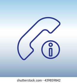 Web icon. Information call, Information about calls