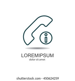 Web icon. Information call, Information about calls