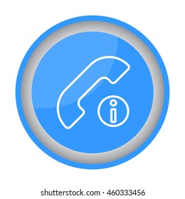 Web icon. Information call, Information about calls
