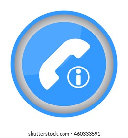 Web icon. Information call, Information about calls