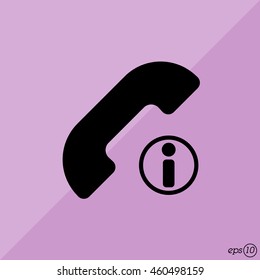Web icon. Information call, Information about calls