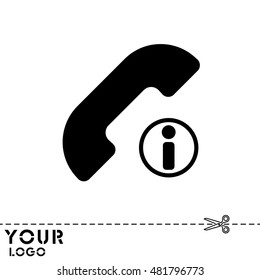 Web icon. Information call, Information about calls