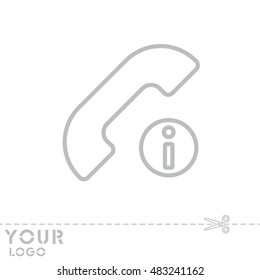 Web icon. Information call, Information about calls