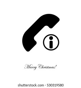 Web icon. Information call, Information about calls