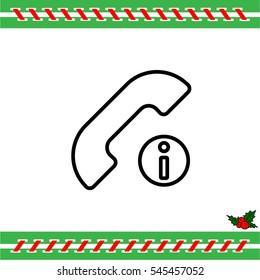 Web icon. Information call, Information about calls