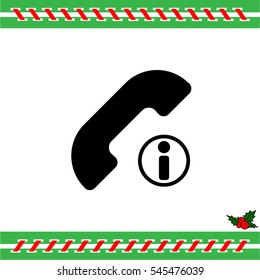 Web icon. Information call, Information about calls