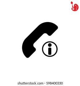 Web icon. Information call, Information about calls