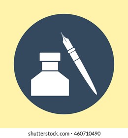 Web Icon of Ink Pot.