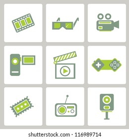 web icon, internet icon, business icon set, green icon set