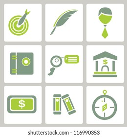 web icon, internet icon, business icon set, green icon set