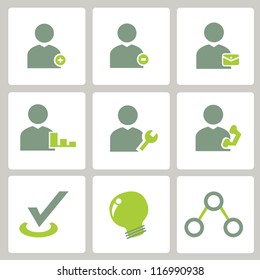 web icon, internet icon, business icon set, green icon set