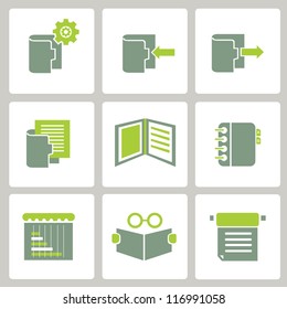 web icon, internet icon, business icon set, green icon set