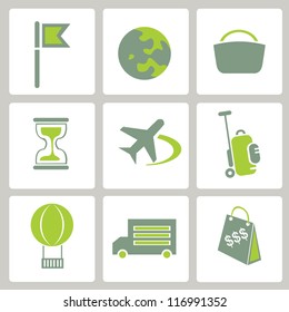 web icon, internet icon, business icon set, green icon set