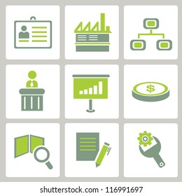 web icon, internet icon, business icon set, green icon set