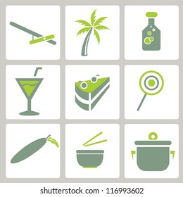 web icon, internet icon, business icon set, green icon set