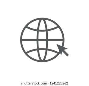 Web icon isolated on white background