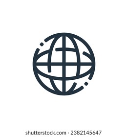 Icono web aislado en fondo blanco. símbolo web para aplicaciones web y móviles.