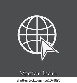 Web icon isolated sign symbol and flat style for app, web and digital design. Vector illustration.
