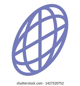 Web icon. Isometric of web vector icon for web design isolated on white background