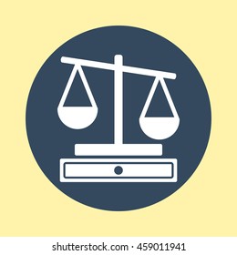 Web Icon of Justice Scale.