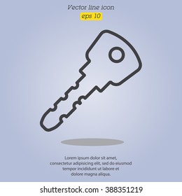 Web icon. Key