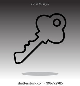 Web icon. Key