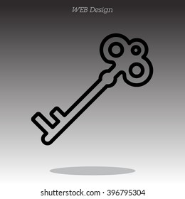 Web icon. Key
