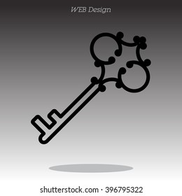 Web icon. Key