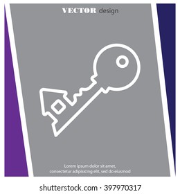 Web icon. Key