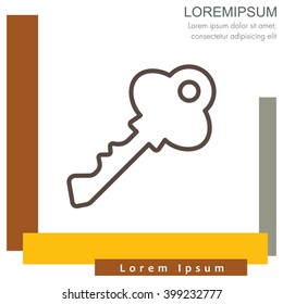 Web icon. Key
