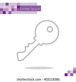 Web icon. Key