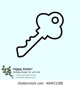 Web icon. Key