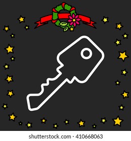 Web icon. Key