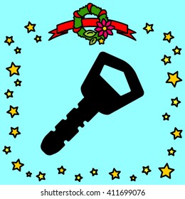 Web icon. Key
