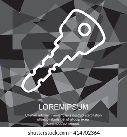 Web icon. Key