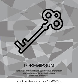 Web icon. Key