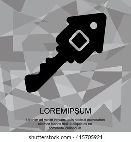 Web icon. Key