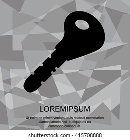 Web icon. Key