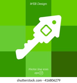 Web icon. Key