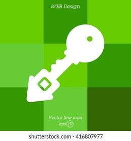 Web icon. Key