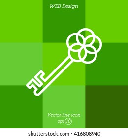Web icon. Key