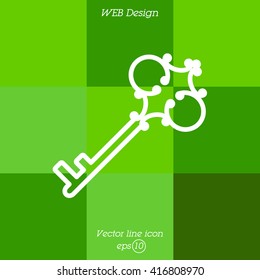 Web icon. Key